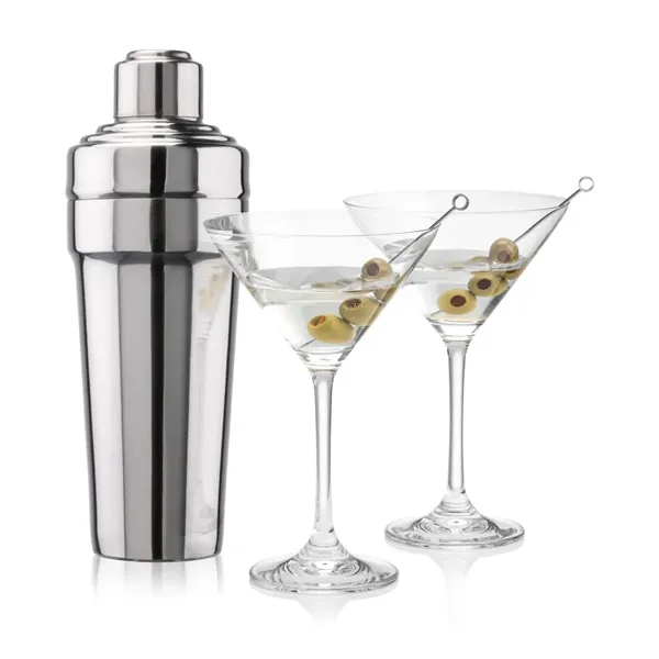 The Milano Shaker & Martini Set exudes timeless sophistication, making it... from ASI 84592 St Regis Group