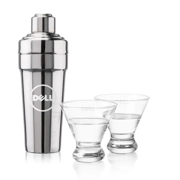The Milano Shaker & Martini Set exudes timeless sophistication, making it... from ASI 84592 St Regis Group