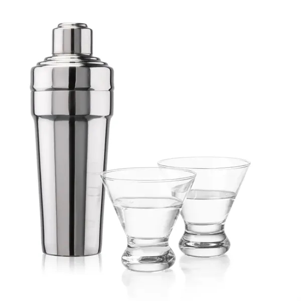 The Milano Shaker & Martini Set exudes timeless sophistication, making it... from ASI 84592 St Regis Group