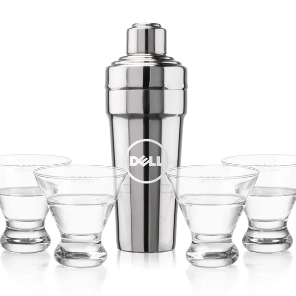 The Milano Shaker & Martini Set exudes timeless sophistication, making it... from ASI 84592 St Regis Group