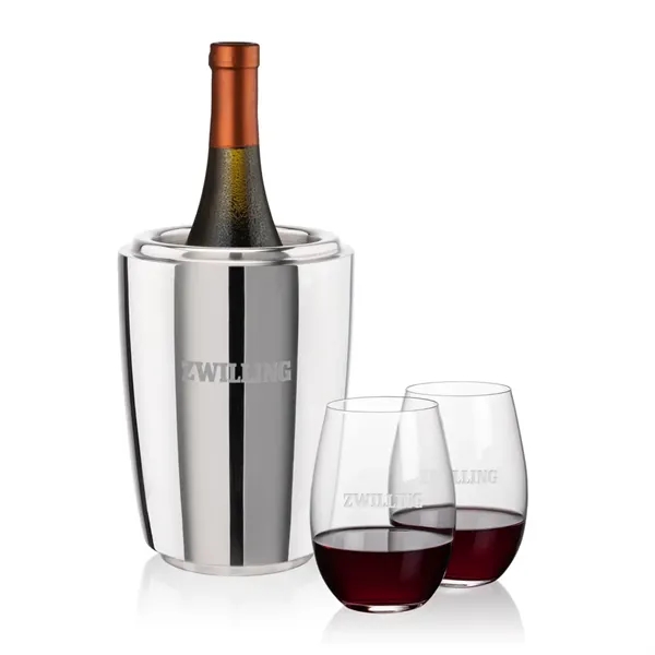 The Pescara Wine Cooler & Wine Glass Set is a refined... from ASI 84592 St Regis Group