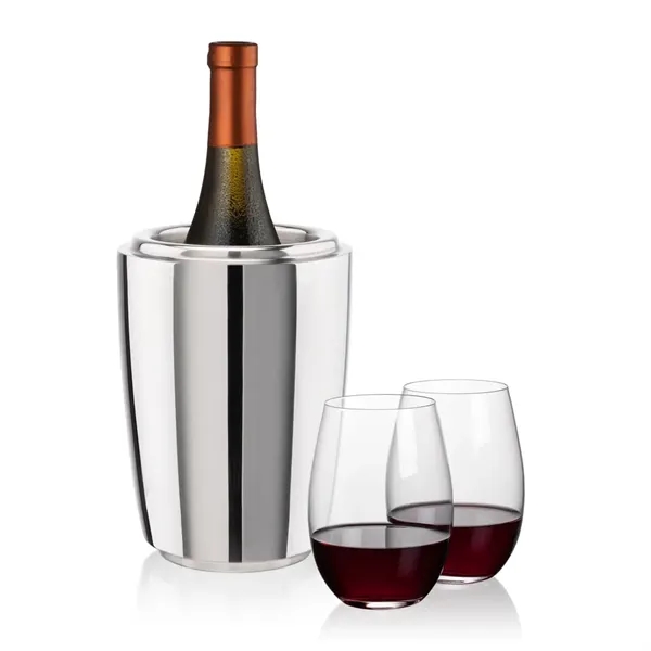 The Pescara Wine Cooler & Wine Glass Set is a refined... from ASI 84592 St Regis Group