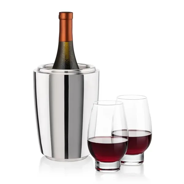 The Pescara Wine Cooler & Wine Glass Set is a refined... from ASI 84592 St Regis Group