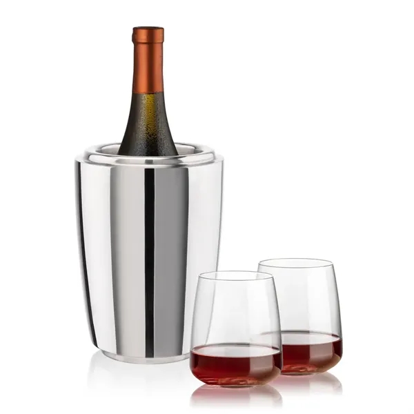 The Pescara Wine Cooler & Wine Glass Set is a refined... from ASI 84592 St Regis Group