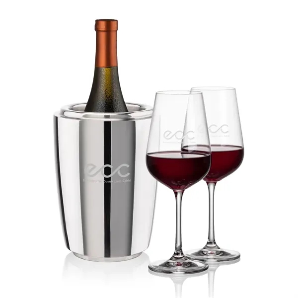 The Pescara Wine Cooler & Wine Glass Set is a refined... from ASI 84592 St Regis Group