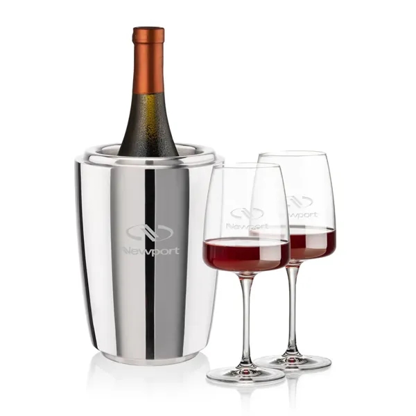 The Pescara Wine Cooler & Wine Glass Set is a refined... from ASI 84592 St Regis Group