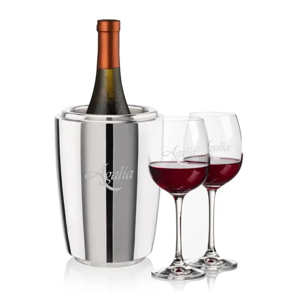 The Pescara Wine Cooler & Wine Glass Set is a refined... from ASI 84592 St Regis Group