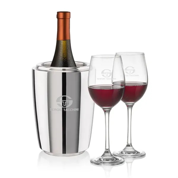 The Pescara Wine Cooler & Wine Glass Set is a refined... from ASI 84592 St Regis Group
