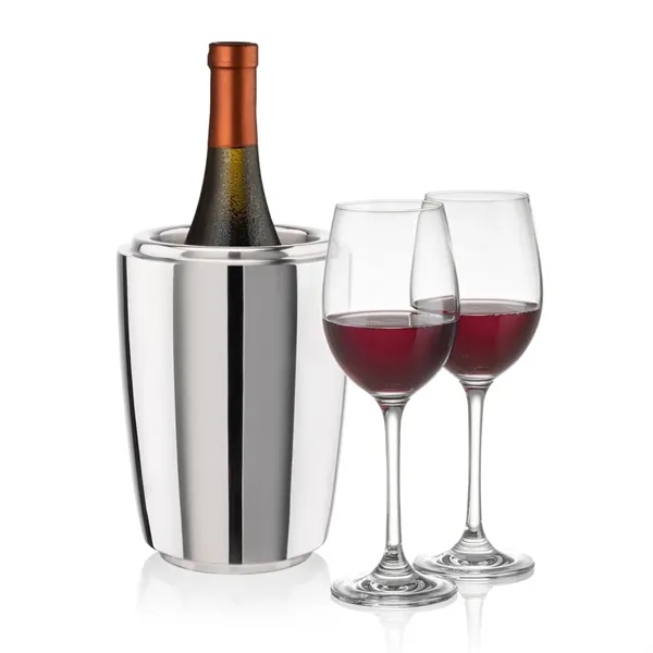 The Pescara Wine Cooler & Wine Glass Set is a refined... from ASI 84592 St Regis Group