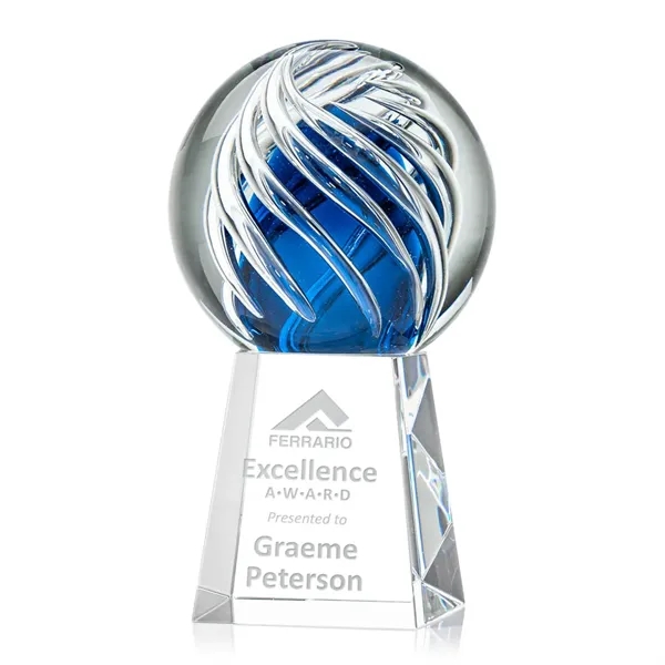 Genista art glass awards on our Celestina tall tapered Optical base... from ASI 84592 St Regis Group / St Regis