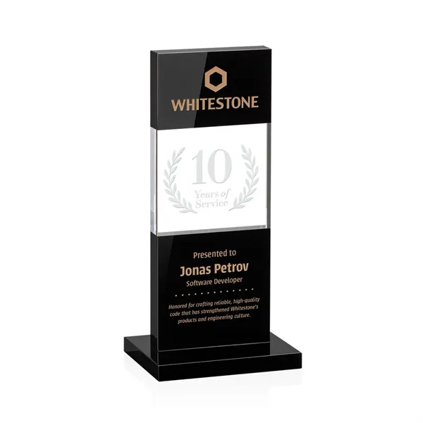 A sharply contrasting award, the Basilia intersects deep black crystal with... from ASI 84592 St Regis Group / St Regis