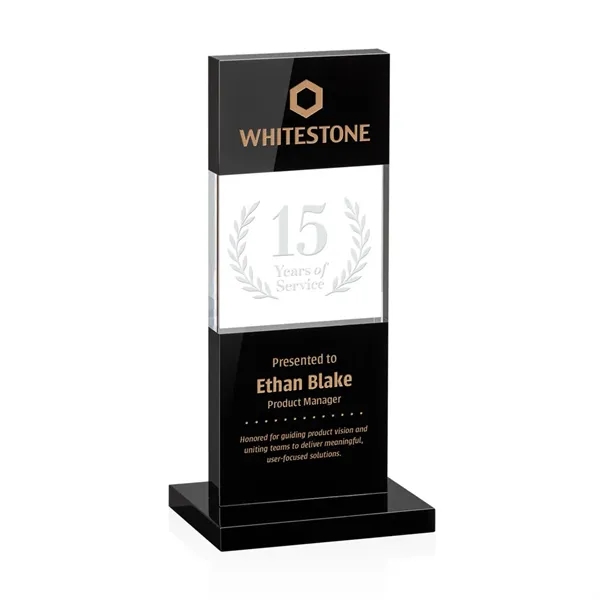 A sharply contrasting award, the Basilia intersects deep black crystal with... from ASI 84592 St Regis Group / St Regis