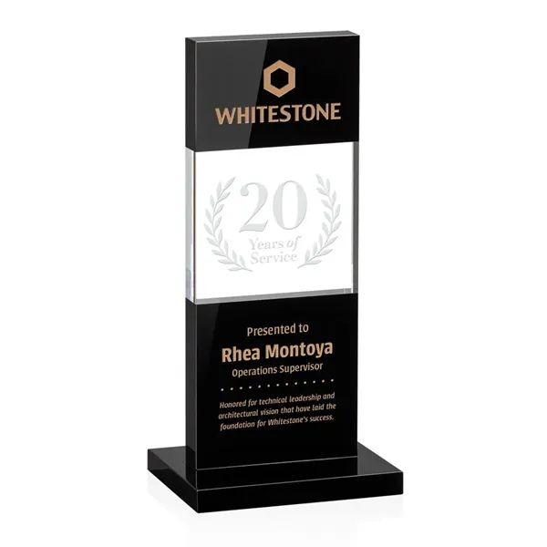 A sharply contrasting award, the Basilia intersects deep black crystal with... from ASI 84592 St Regis Group / St Regis