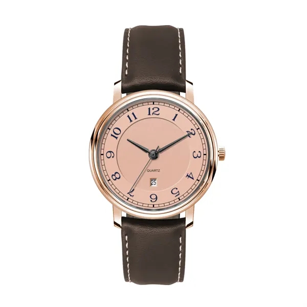 32MM, SS, RG CASE, 3-HAND MVT, DTE... from ASI 67866 Logomark/Valumark