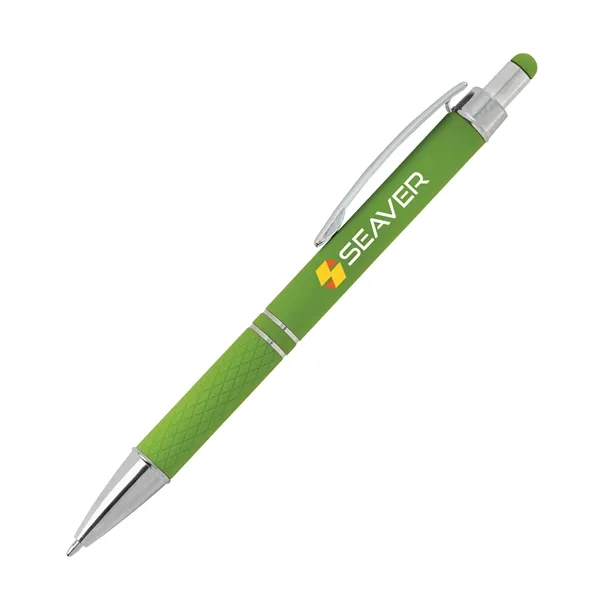 Palette Soft Touch Ballpoint Pen / Stylus... from ASI 67866 Logomark/Valumark
