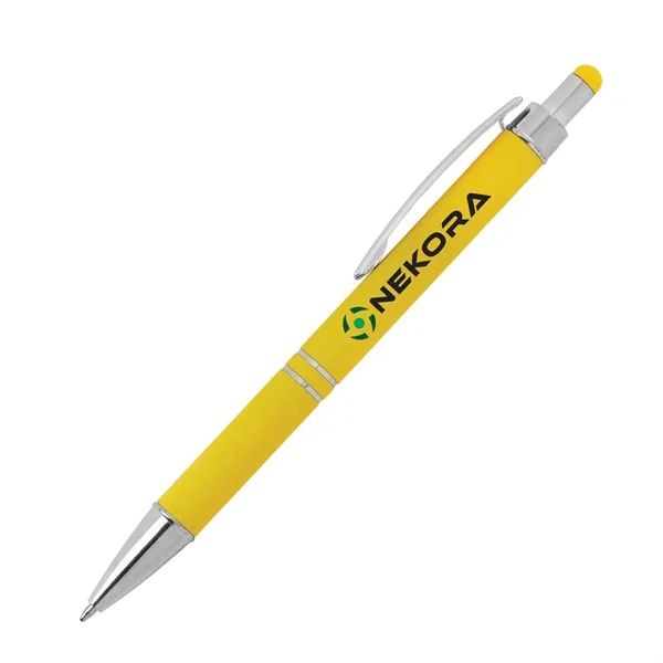 Palette Soft Touch Ballpoint Pen / Stylus... from ASI 67866 Logomark/Valumark