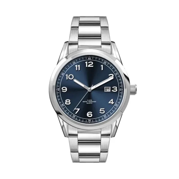 42MM SS, SILVER CASE, 3-HAND MVT, DTE... from ASI 67866 Logomark/Valumark