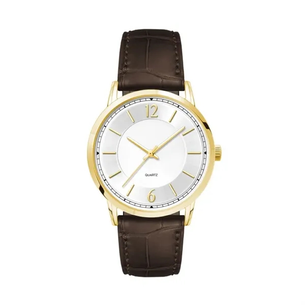 39.5MM, GOLD METAL CASE, 3-HAND MVT... from ASI 67866 Logomark/Valumark