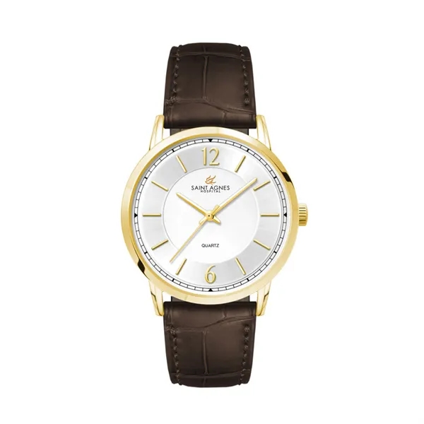 39.5MM, GOLD METAL CASE, 3-HAND MVT... from ASI 67866 Logomark/Valumark