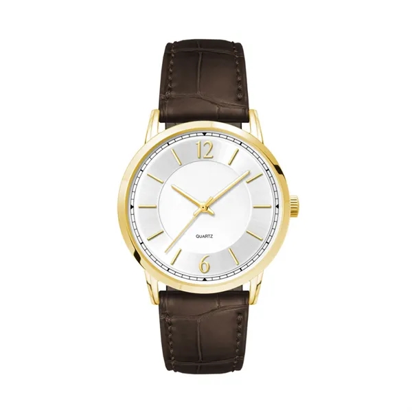 39.5MM, GOLD METAL CASE, 3-HAND MVT... from ASI 67866 Logomark/Valumark