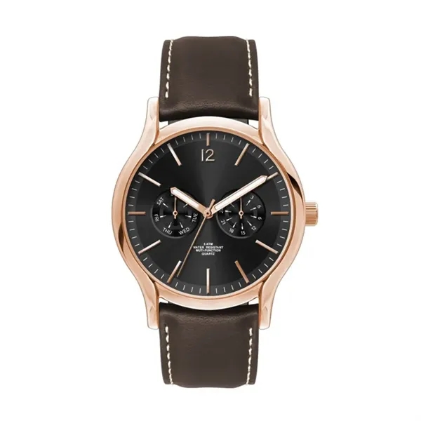 39MM, ROSE GOLD METAL CASE, MULTIFUNCTION MVT... from ASI 67866 Logomark/Valumark