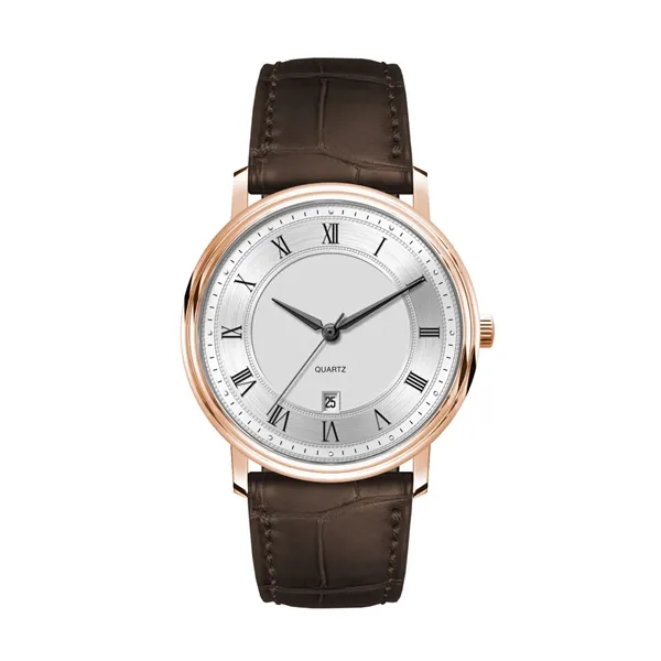 40MM, SS, RG CASE, 3-HAND MVT, DTE... from ASI 67866 Logomark/Valumark