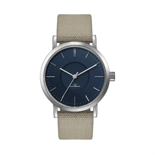 39MM, SS, SILVER CASE, 3-HAND "SOLAR" MVT... from ASI 67866 Logomark/Valumark