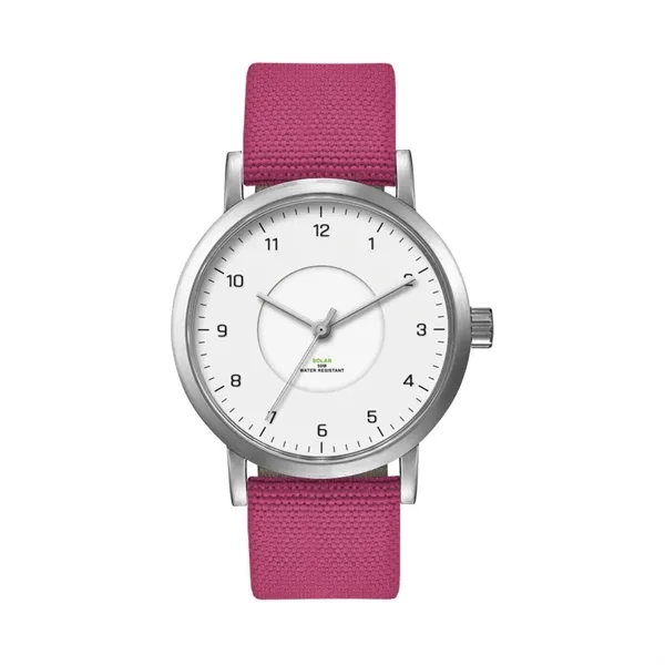 39MM, SS, SILVER CASE, 3-HAND "SOLAR" MVT... from ASI 67866 Logomark/Valumark