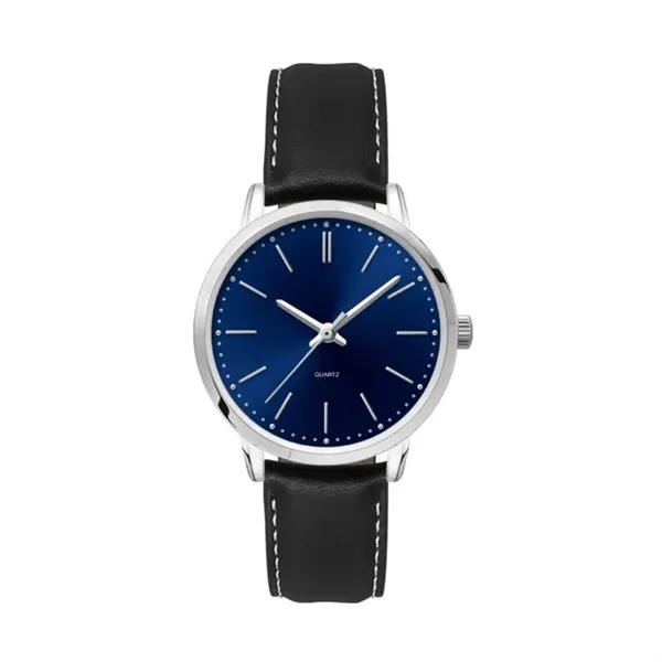 30.5MM, SILVER METAL CASE, 3-HAND MVT... from ASI 67866 Logomark/Valumark