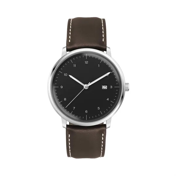 39MM SS SILVER CASE, 3-HAND MVT, DTE... from ASI 67866 Logomark/Valumark