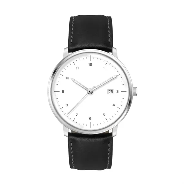 39MM SS SILVER CASE, 3-HAND MVT, DTE... from ASI 67866 Logomark/Valumark