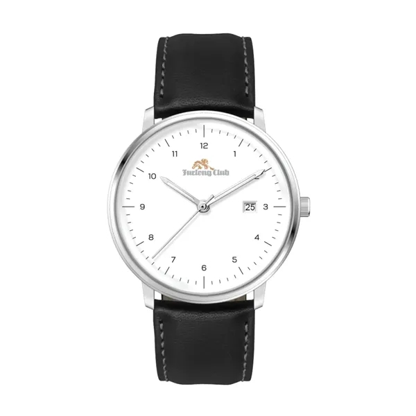 39MM SS SILVER CASE, 3-HAND MVT, DTE... from ASI 67866 Logomark/Valumark