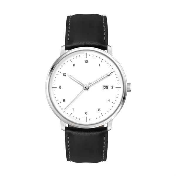 39MM SS SILVER CASE, 3-HAND MVT, DTE... from ASI 67866 Logomark/Valumark