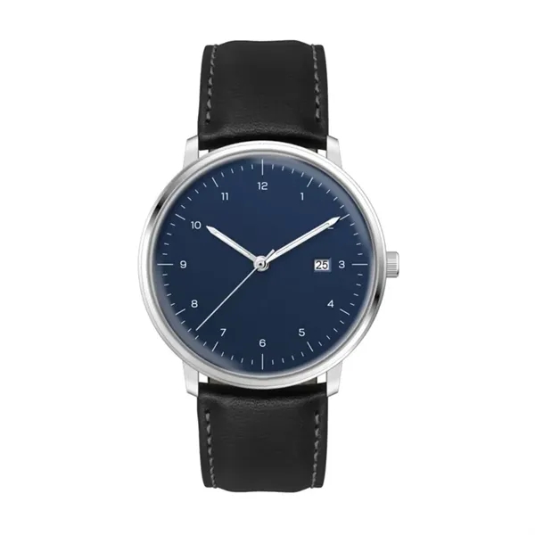 39MM SS SILVER CASE, 3-HAND MVT, DTE... from ASI 67866 Logomark/Valumark