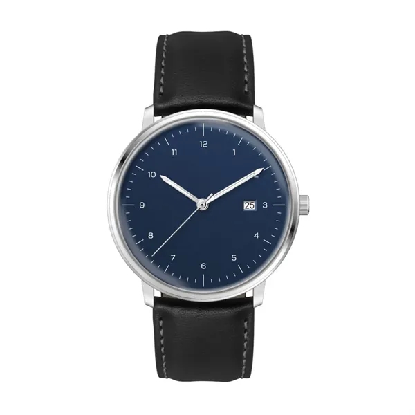 39MM SS SILVER CASE, 3-HAND MVT, DTE... from ASI 67866 Logomark/Valumark