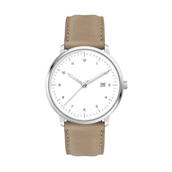 39MM SS SILVER CASE, 3-HAND MVT, DTE... from ASI 67866 Logomark/Valumark