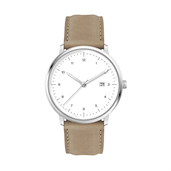 39MM SS SILVER CASE, 3-HAND MVT, DTE... from ASI 67866 Logomark/Valumark