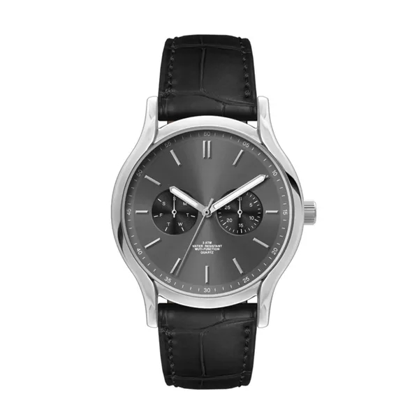 39MM, SILVER METAL CASE, MULTIFUNCTION MVT... from ASI 67866 Logomark/Valumark