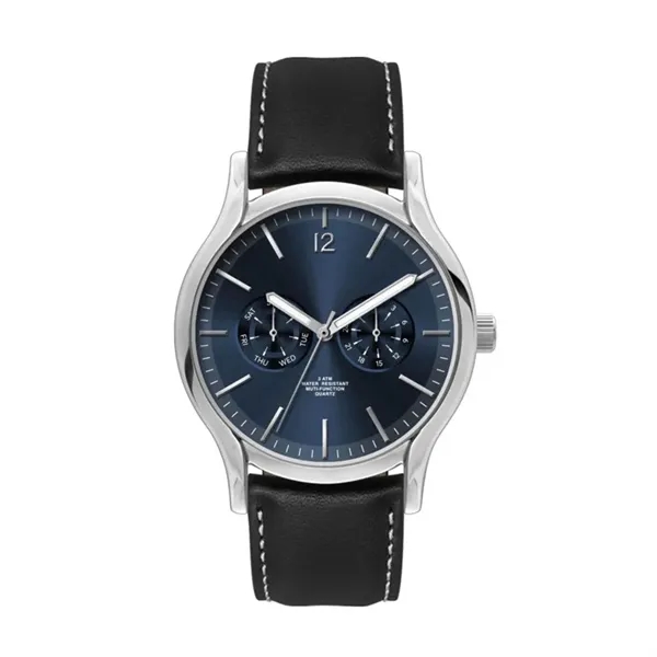 39MM, SILVER METAL CASE, MULTIFUNCTION MVT... from ASI 67866 Logomark/Valumark