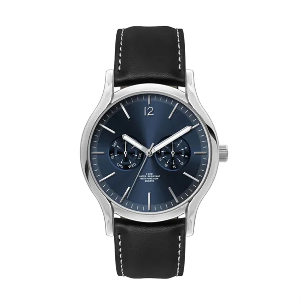 39MM, SILVER METAL CASE, MULTIFUNCTION MVT... from ASI 67866 Logomark/Valumark