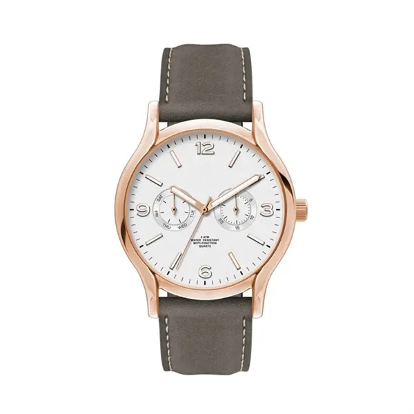 39MM, ROSE GOLD METAL CASE, MULTIFUNCTION MVT... from ASI 67866 Logomark/Valumark