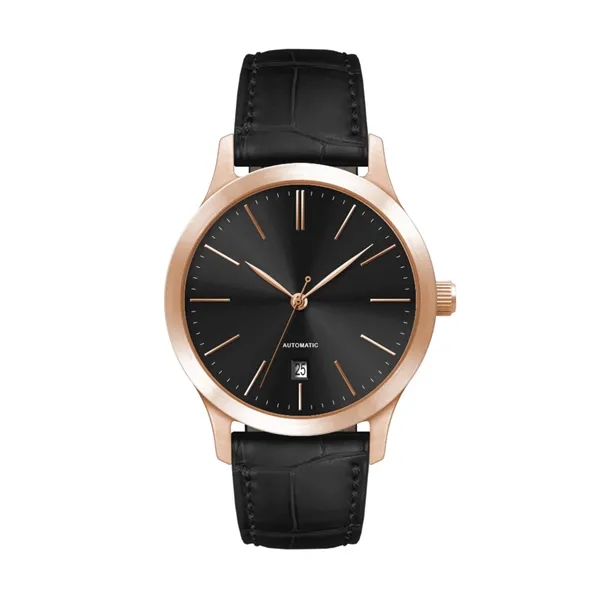 40MM, SS, RG CASE, "AUTOMATIC" MVT, DTE... from ASI 67866 Logomark/Valumark