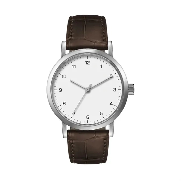 39MM, SS, SLIM SILVER CASE, 3-HAND MVT... from ASI 67866 Logomark/Valumark