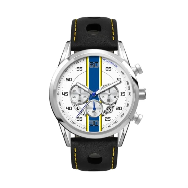 42MM, SS, SILVER CASE, CHRONO MVT, DTE... from ASI 67866 Logomark/Valumark