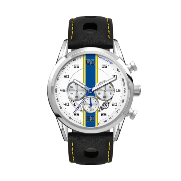 42MM, SS, SILVER CASE, CHRONO MVT, DTE... from ASI 67866 Logomark/Valumark