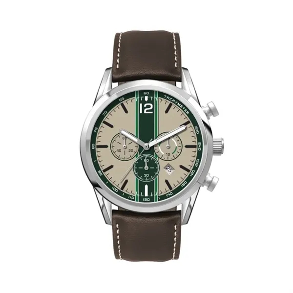 42MM, SS, SILVER CASE, CHRONO MVT, DTE... from ASI 67866 Logomark/Valumark