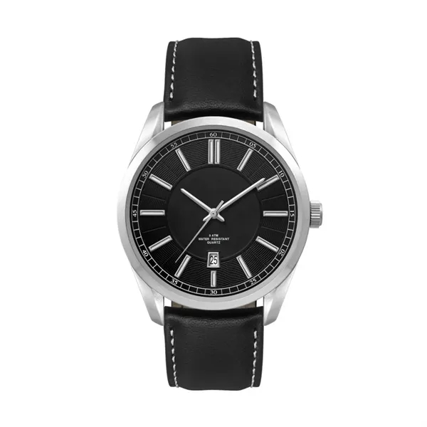 42MM, SILVER METAL CASE, 3-HAND MVT, DTE... from ASI 67866 Logomark/Valumark