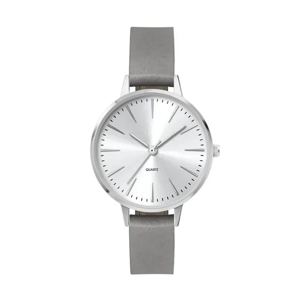 34MM, SILVER METAL CASE, 3-HAND MVT... from ASI 67866 Logomark/Valumark