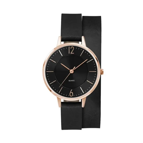 34MM, ROSE GOLD METAL CASE, 3-HAND MVT... from ASI 67866 Logomark/Valumark