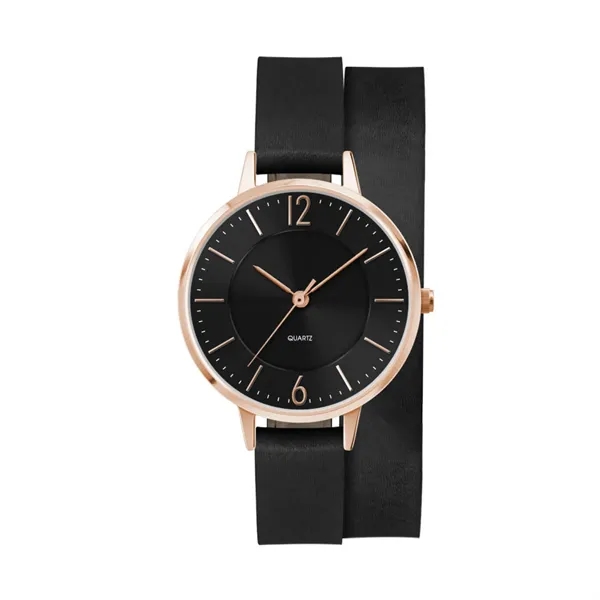 34MM, ROSE GOLD METAL CASE, 3-HAND MVT... from ASI 67866 Logomark/Valumark